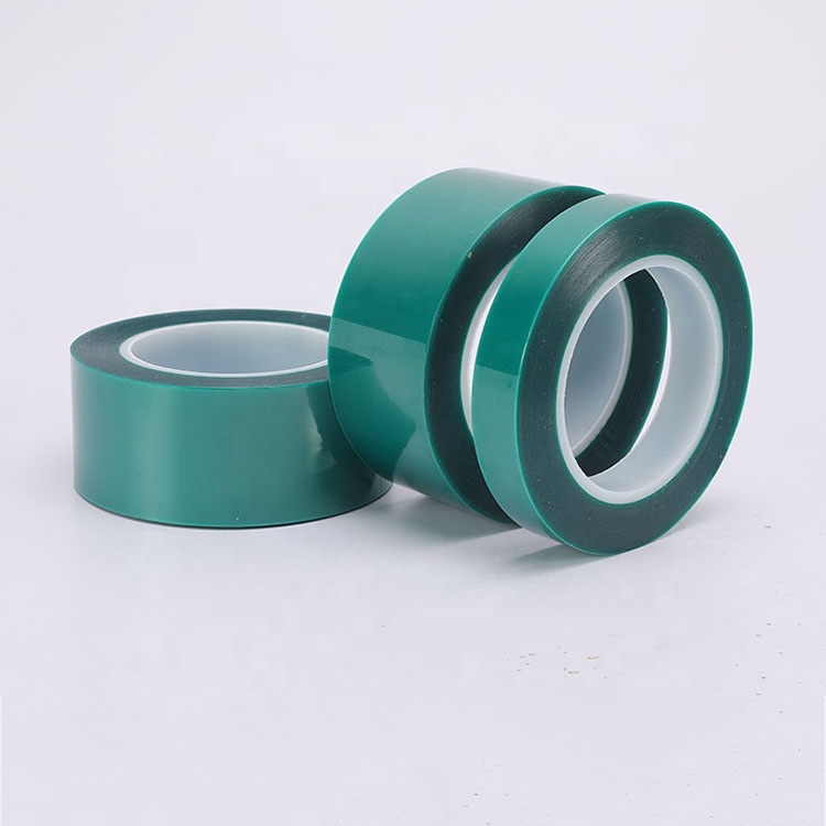 High Temperature Green PET Tape Silicone Adhesive for Powder Coating and Masking