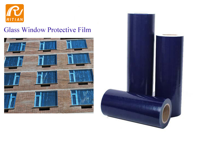 low tack glass window protection film UV rays 90 days