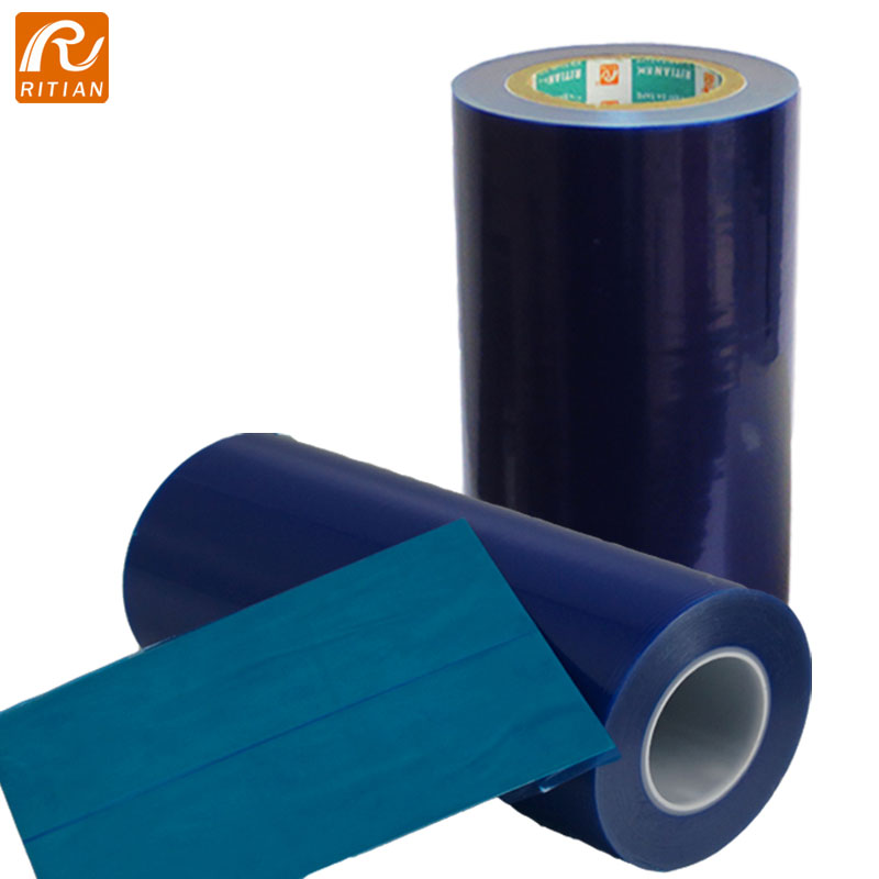  Anti Scratch Clear PE Blue Surface Protective Film for Stainless Steel