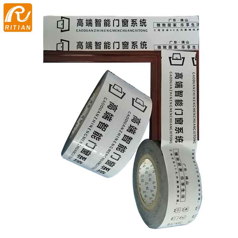 Logo printing self adhesive protection film for aluminum alloy profile window frame
